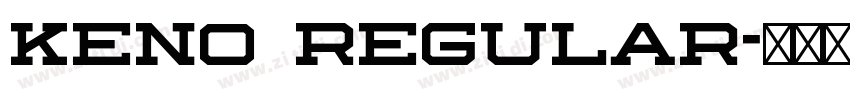 Keno Regular字体转换